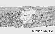 Gray Panoramic Map of Hidalgo