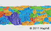 Political Panoramic Map of Hidalgo