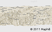 Shaded Relief Panoramic Map of Hidalgo