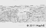Silver Style Panoramic Map of Hidalgo