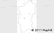 Blank Simple Map of Hidalgo, cropped outside