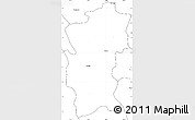 Blank Simple Map of Hidalgo