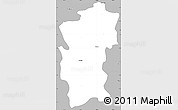 Gray Simple Map of Hidalgo