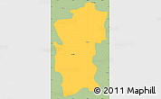 Savanna Style Simple Map of Hidalgo
