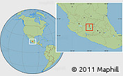 Savanna Style Location Map of Huandacareo