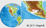 Physical Location Map of Jacona, highlighted parent region