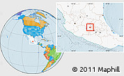 Political Location Map of Maravatio, highlighted country