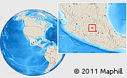 Shaded Relief Location Map of Maravatio