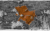 Physical 3D Map of Morelia, desaturated