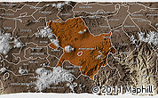 Physical 3D Map of Morelia, semi-desaturated