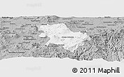 Gray Panoramic Map of Morelia