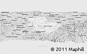 Silver Style Panoramic Map of Morelia