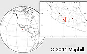 Blank Location Map of Paracuaro