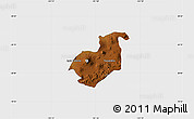 Physical Map of Puruandiro, single color outside