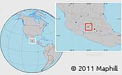 Gray Location Map of Querendaro