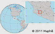 Gray Location Map of Tinguindin