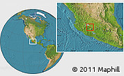 Satellite Location Map of Tinguindin