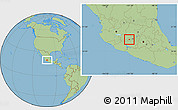 Savanna Style Location Map of Tzintzuntzan