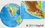 Physical Location Map of Yurecuaro