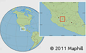 Savanna Style Location Map of Yurecuaro