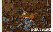 Physical Map of Zacapu, darken