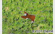 Physical Map of Zacapu, satellite outside