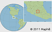 Savanna Style Location Map of Zitacuaro