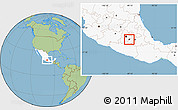 Savanna Style Location Map of Cuernavaca, highlighted country