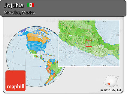Political Location Map of Jojutla