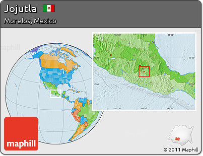 Political Location Map of Jojutla