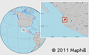 Gray Location Map of Compostela