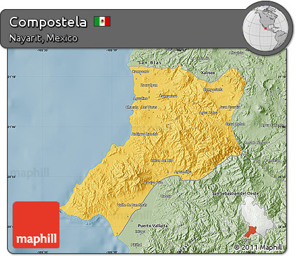 Savanna Style Map of Compostela