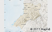 Shaded Relief Map of Compostela, lighten