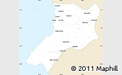 Classic Style Simple Map of Compostela, single color outside