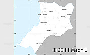 Gray Simple Map of Compostela, single color outside