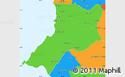 Political Simple Map of Compostela
