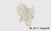 Shaded Relief 3D Map of El Nayar, single color outside
