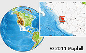 Physical Location Map of El Nayar, highlighted country, highlighted parent region