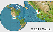Satellite Location Map of El Nayar, highlighted parent region