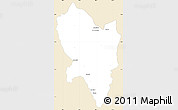 Classic Style Simple Map of El Nayar, single color outside