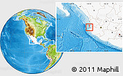 Physical Location Map of Islas Marietas, highlighted country