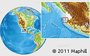 Physical Location Map of Islas Marietas, highlighted parent region