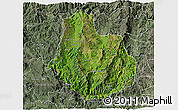 Satellite 3D Map of La Yesca, semi-desaturated