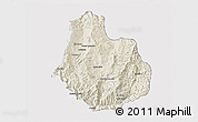 Shaded Relief 3D Map of La Yesca, single color outside