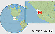 Savanna Style Location Map of La Yesca, highlighted parent region