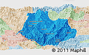 Political Panoramic Map of La Yesca, lighten