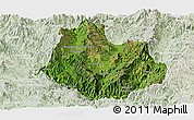 Satellite Panoramic Map of La Yesca, lighten