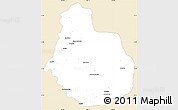 Classic Style Simple Map of La Yesca, single color outside