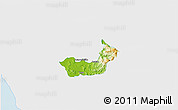 Physical 3D Map of Ruiz, single color outside