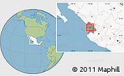 Savanna Style Location Map of Ruiz, highlighted country, highlighted parent region